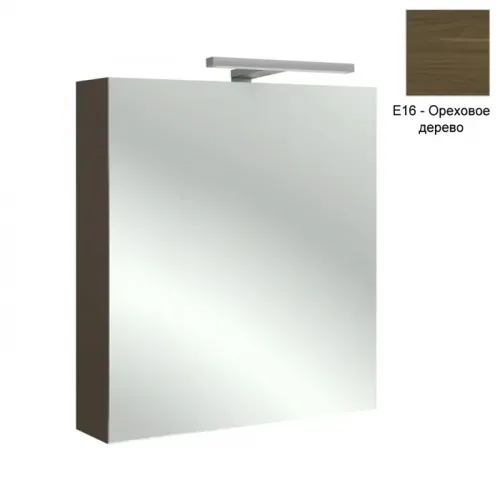 Зеркало Odeon Up 60х65 см, правосторонний, зеркальный шкаф с подсветкой, ореховое дерево, с подсветкой EB795DRU-E16 Jacob Delafon