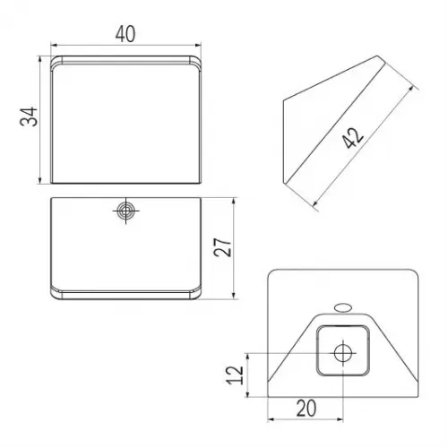 Крючок для ванной INDA INDISSIMA A8820ANE