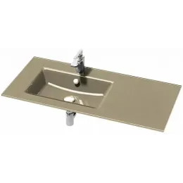 Мебельная раковина Vox 100х46 см, левосторонняя, коричневая глянцевая EB2103-DD4 Jacob Delafon