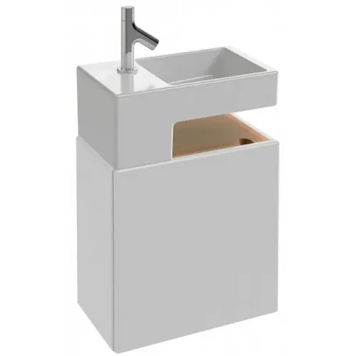 Модуль с раковиной Terrace 50 см, белая блестящая, подвесной монтаж EGA012-00+EB1178-G1C Jacob Delafon