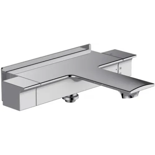 Настенный смеситель Stance с выходом на душ (без лейки), неповоротный излив, термостат E9103-CP Jacob Delafon