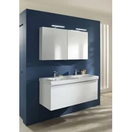 Модуль с раковиной Odeon Up 120 см, серый антрацит меламин, 1 выдвижной ящик, с 2-мя отверстиями под смеситель, подвесной монтаж E4730-00+EB887-N14 Jacob Delafon