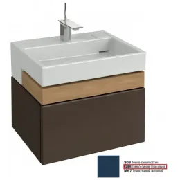 Модуль под раковину Terrace 60х48х38 см, темно-синий глянцевый, верхний ящик из цельного дерева, система push-to-open EB1185-G98 Jacob Delafon