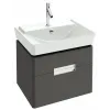 Комплект мебели для ванной Reve 60 см, подвесной, серый антрацит, 2 ящика, с подсветкой, подвесной монтаж E4802-00+EB1134-442+EB575-NF Jacob Delafon