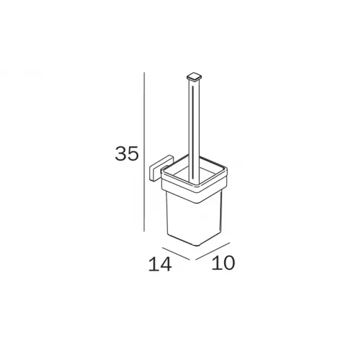 Ершик туалетный INDA LEA A18140NE21