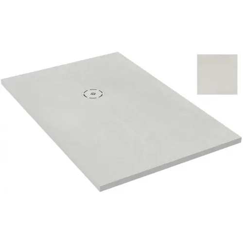 Поддон Singulier 120х80х3 см, жемчужно-белый, матовый, антискользящее покрытие, Neoroc, прямоугольный E67013-MAM Jacob Delafon
