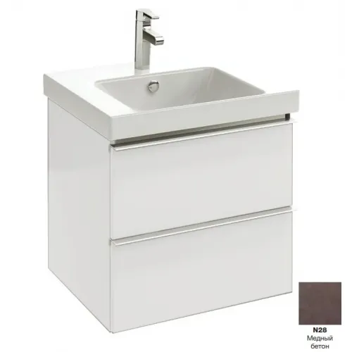 Модуль под раковину Odeon Up 57х48,5х53 см, 2 ящика, медный бетон EB878-N28 Jacob Delafon