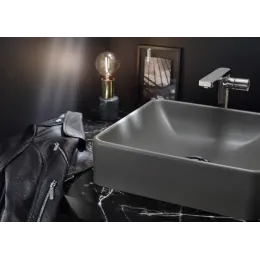 Накладная раковина Vox 40х40х13,5 см, кашемир, без отверстия для смесителя, с отверстием перелива в передней части, санфарфор EVG102-MK4 Jacob Delafon