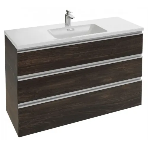 Модуль с раковиной Vox 120 см, светло-коричневый блестящий, подвесной монтаж EXAB112-Z-00+EB2041-RA-G80 Jacob Delafon