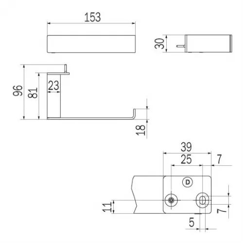 Держатель туалетной бумаги INDA INDISSIMA A8825ACR