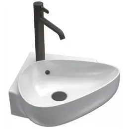 Подвесная раковина Nouvelle Vague 46х46х10 см, 1 отверстие для смесителя, санфарфор, угловая EGL112-00 Jacob Delafon