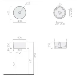 Раковина GALASSIA CORE40 7306