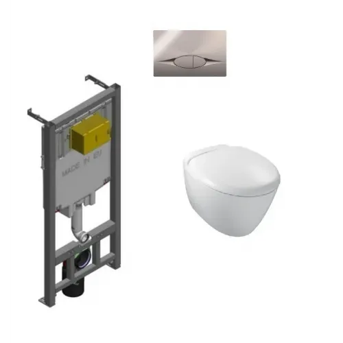 Комплект с инсталляцией Presqu'ile с микролифтом E4440-00+E29025-NF+E29027-CP Jacob Delafon