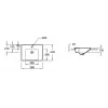 Накладная раковина Odeon Up 56х44х13 см, санфарфор, с отв. под смеситель E4756-00 Jacob Delafon
