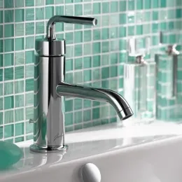 Смеситель для умывальника Purist неповоротный излив, с донным клапаном, термостат E14402-4A-CP Jacob Delafon