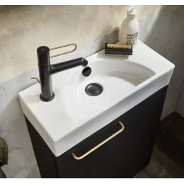 Подвесная раковина Odeon Rive Gauche 50х22,5х8,5 см, отверстие под смеситель слева, санфаянс EGO112-55-00 Jacob Delafon