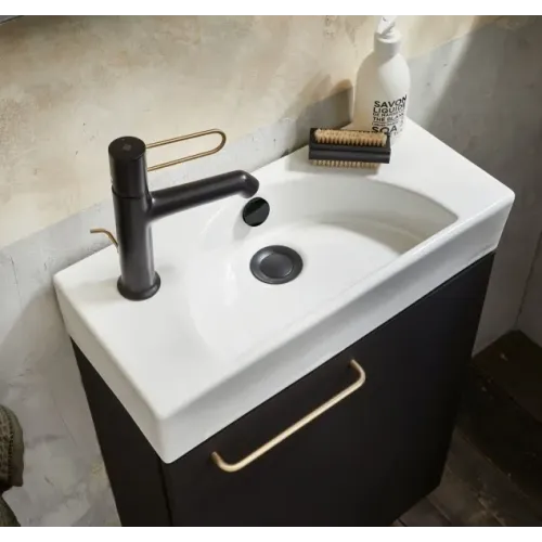 Подвесная раковина Odeon Rive Gauche 50х22,5х8,5 см, отверстие под смеситель слева, санфаянс EGO112-55-00 Jacob Delafon