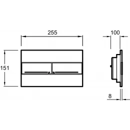 Комплект унитаза с инсталляцией Vox тонкое сиденье, инсталляция ширина 40 см, клавиша хром, с микролифтом, безободковый, быстросъемное E21770RU-00 Jacob Delafon