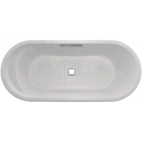 Чугунная ванна Lovee 170х75 см, с комплектом подключения, овальная, антискользящее покр. E9286-00 Jacob Delafon