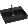 Подвесная раковина Vivienne 61х46,6х12 см, чёрная матовая, санфарфор EXBH112-NGM Jacob Delafon