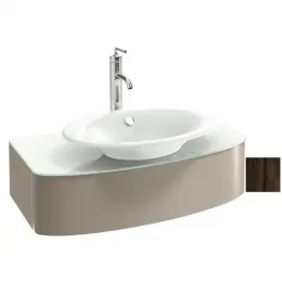 Модуль с раковиной Presqu'ile 83 см, палисандр шпон, подвесной монтаж E4439-00+EB1106-V13 Jacob Delafon