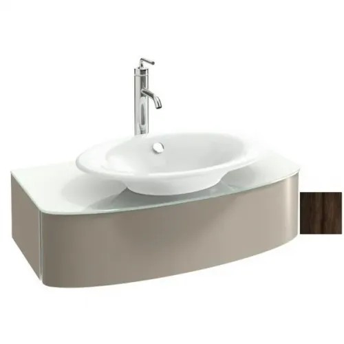 Модуль с раковиной Presqu'ile 83 см, палисандр шпон, подвесной монтаж E4439-00+EB1106-V13 Jacob Delafon