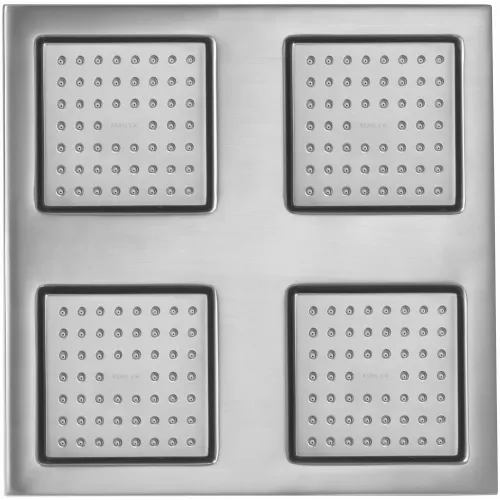 Лейка верхнего душа Watertile town антиизвестковое покрытие, 26 см, square, без держателя E8030-CP Jacob Delafon