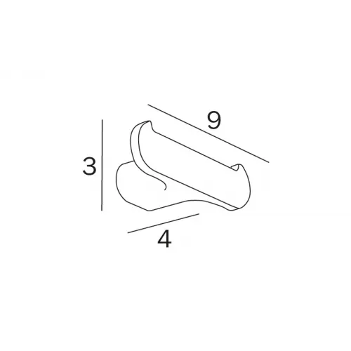 Крючок для ванной INDA MITO A2020BCR
