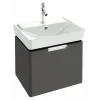 Модуль под раковину Reve 57х43,5х44,5 см, серый антрацит лак, 1 выдвижной ящик, с бельевой корзиной EB1130-442 Jacob Delafon