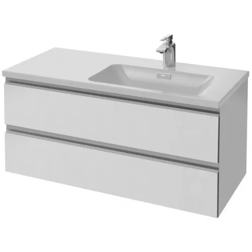 Модуль с раковиной Vox 100 см, 2 ящика, плавное закрывание, раковина-столешница, белый, подвесной монтаж EXAD112-Z-00+EB2026-RA-G1C Jacob Delafon
