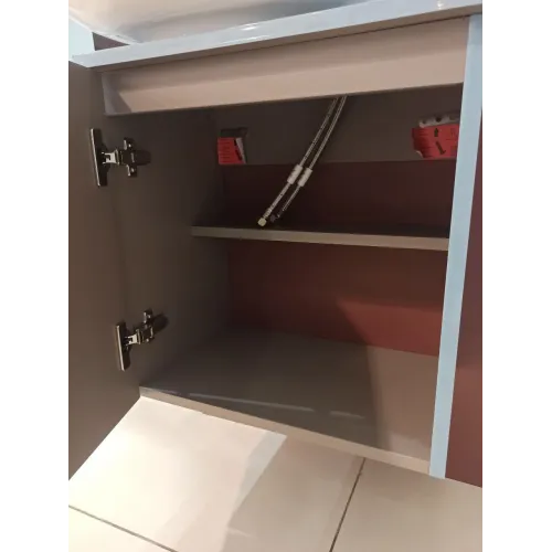 Модуль с раковиной Nouvelle Vague 45 см, аквамарин блестящий, выставочный образец, подвесной монтаж EB3045G-G91+EGK112-00/У Jacob Delafon