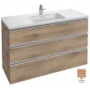 Модуль под раковину Vox 120х46х73,5 см, ореховое дерево, 3 ящика, встроенные ручки EB2041-RA-E16 Jacob Delafon