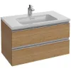 Модуль с раковиной Vox 60 см, 2 ящика, плавное закрывание, раковина-столешница, светлое дерево, подвесной монтаж EXAF112-Z-00+EB2030-RA-E16 Jacob Delafon
