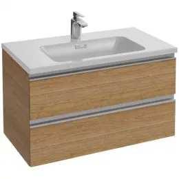 Модуль с раковиной Vox 60 см, 2 ящика, плавное закрывание, раковина-столешница, светлое дерево, подвесной монтаж EXAF112-Z-00+EB2030-RA-E16 Jacob Delafon
