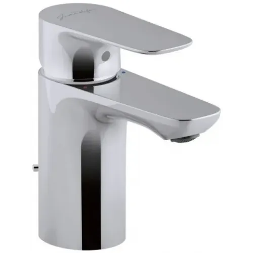 Смеситель для умывальника Aleo с гибкой подводкой, неповоротный излив, с донным клапаном E72275-CP Jacob Delafon