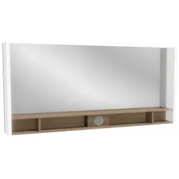 Зеркало Terrace 150х68,5 см, розетка, пепельный глянцевый, с подсветкой EB1739RU-G1G Jacob Delafon