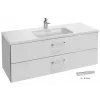 Модуль под раковину Vox 120х46х45,2 см, 2 ящика, белый глянцевый, угловые ручки EB2071-R3-N18 Jacob Delafon
