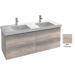 Модуль под раковину Odeon Up 136,5х48,5х53 см, серый дуб EB997-E71 Jacob Delafon
