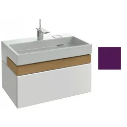 Модуль под раковину Terrace 80х48х38 см, сливовый блестящий, верхний ящик из цельного дерева, система push-to-open EB1186-F26 Jacob Delafon