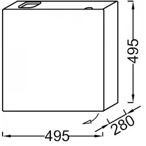 Комплект мебели для ванной Terrace 50 см, блестящий белый, с подсветкой, подвесной монтаж EB1180D-NF+EGA012-00+EB1178-G1C Jacob Delafon