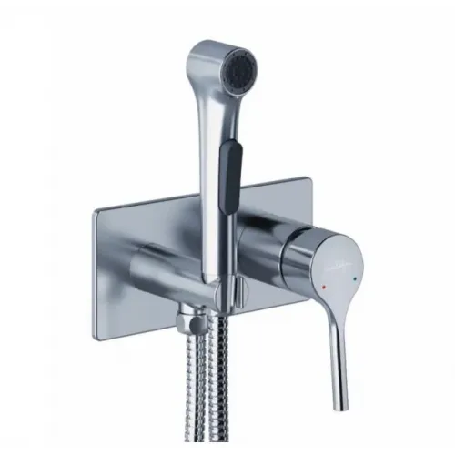 Встраиваемый гигиенический душ Elate на одной планке, двухэлементный, пластик, с защитой от потопа E25838-CP Jacob Delafon