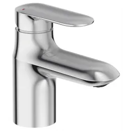 Смеситель для умывальника Kumin излив 10 см, неповоротный излив, с донным клапаном E99981-CP Jacob Delafon