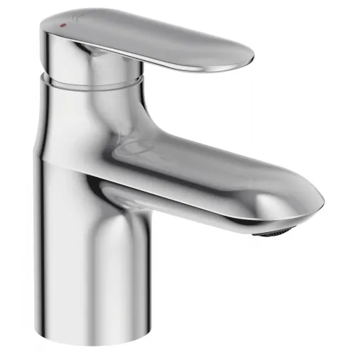 Смеситель для умывальника Kumin излив 10 см, неповоротный излив, с донным клапаном E99981-CP Jacob Delafon