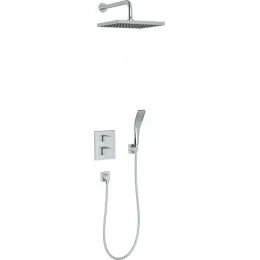 Готовый набор для душа (без излива) Modulo 1 режим, 28 см, square, 2 функции, термостат E30757-CP Jacob Delafon