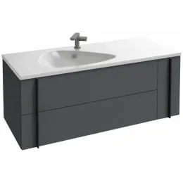 Модуль под раковину Nouvelle Vague 120х50,7х45,5 см, 2 ящика, серый антрацит матовый EB3036-S17 Jacob Delafon