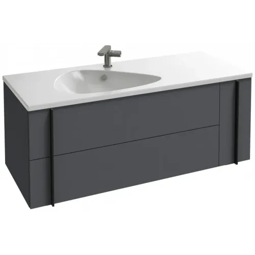 Модуль под раковину Nouvelle Vague 120х50,7х45,5 см, 2 ящика, серый антрацит матовый EB3036-S17 Jacob Delafon
