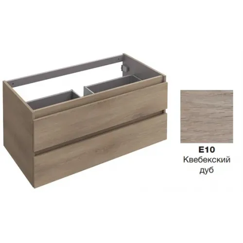 Модуль под раковину Parallel 100х50х45 см, с отверстием для сифона, квебекский дуб EB1705-E10 Jacob Delafon