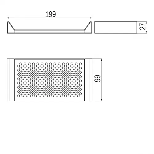 Модуль корзинки для рейлинга INDA INDISSIMA BARRA A8851NNS