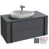 Модуль под раковину Nouvelle Vague 100х50,7х47,1 см, 2 ящика, насыщенный серый сатин EB3040-S40 Jacob Delafon