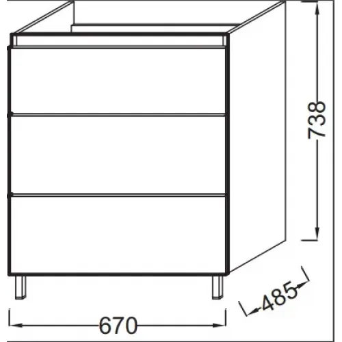 Модуль с раковиной Odeon Up 70 см, медный бетон, подвесной монтаж E4732-00+EB992-N28 Jacob Delafon